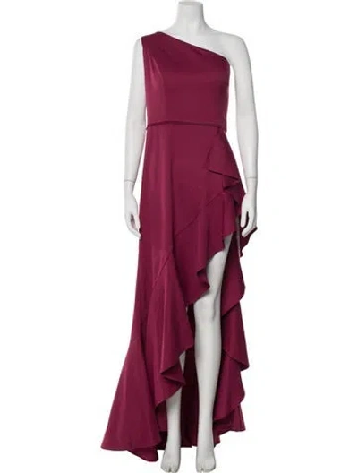 Pre-owned Mac Duggal One-shoulder Long Dress W/ Tags In Pink