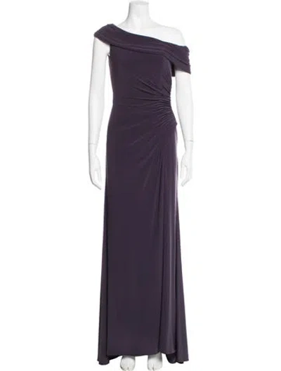 Pre-owned Mac Duggal One-shoulder Long Dress W/ Tags In Purple