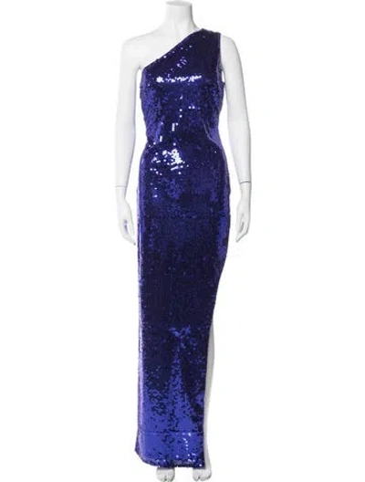 Pre-owned Mac Duggal One-shoulder Long Dress W/ Tags In Purple
