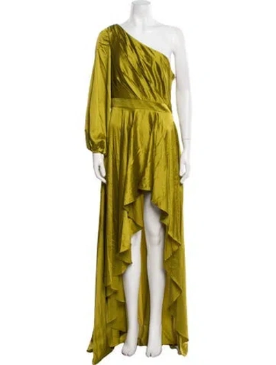 Pre-owned Mac Duggal One-shoulder Midi Length Dress