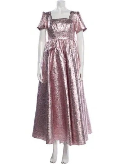 Pre-owned Mac Duggal Patterned Long Dress In Multi