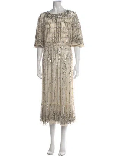 Pre-owned Mac Duggal Patterned Midi Length Dress