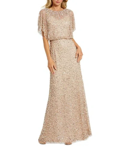 14523 Long Formal Beaded Mother Of The Bride Dress In Neutral from The Dress Outlet