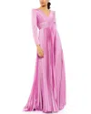 Mac Duggal Pleated A-line Gown