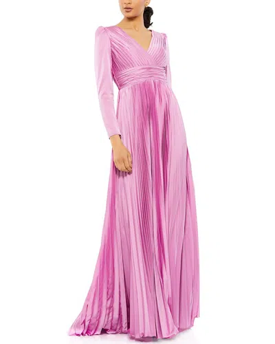 Mac Duggal Pleated A-line Gown