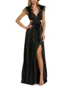 Mac Duggal 116871 Long Pleated Formal Feather Prom Dress In Black