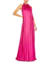 Mac Duggal Pleated Trapeze Gown In Pink