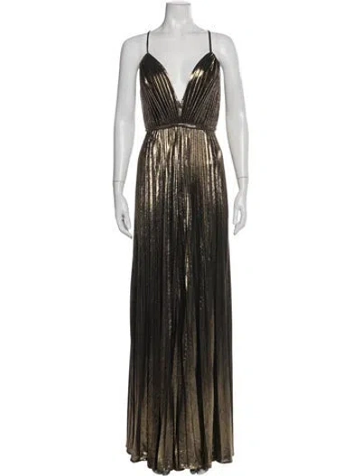 Pre-owned Mac Duggal Plunge Neckline Jumpsuit