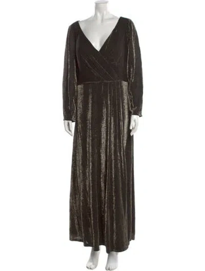 Pre-owned Mac Duggal Printed Long Dress
