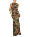 Mac Duggal 94263 Formal Long Floral Printed Evening Dress In Multi