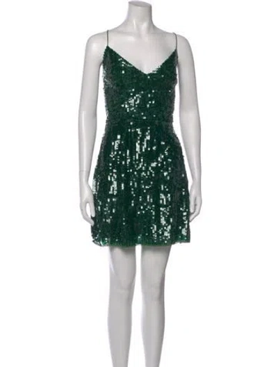 Pre-owned Mac Duggal Printed Mini Dress W/ Tags In Black