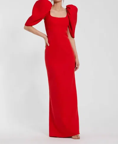 Mac Duggal Priscilla Maxi Dress In Red