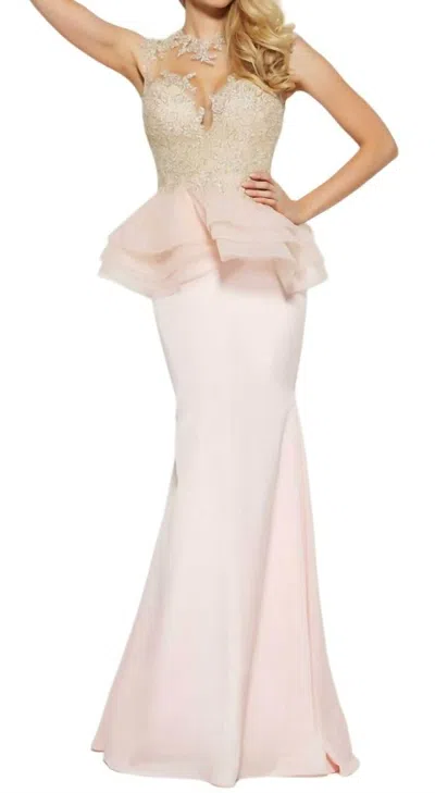 Mac Duggal Prom Dress In Blush In Beige