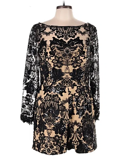 Pre-owned Mac Duggal Romper In Gold