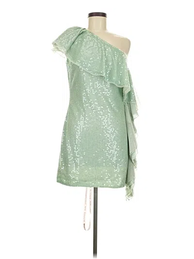 Pre-owned Mac Duggal Romper In Green