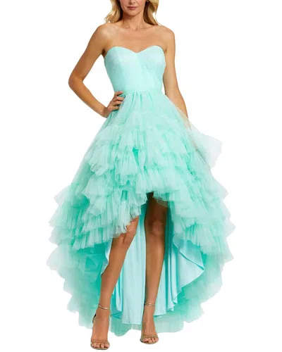 Mac Duggal Ruched Sweetheart Ruffle Ball Gown