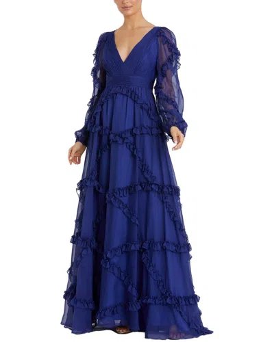 MAC DUGGAL MAC DUGGAL RUFFLE A-LINE GOWN