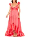 Mac Duggal Ruffle Strap High-low Gown