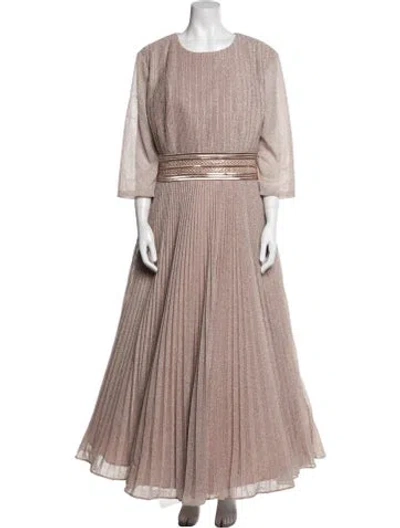 Pre-owned Mac Duggal Scoop Neck Long Dress