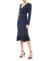 Mac Duggal Sequin With Embellished Hemlin And Belt Gown