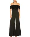 Mac Duggal Sequined Off The-shoulder Jumpsuit In Green