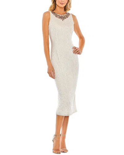 Mac Duggal Sheath Dress In White