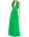 Mac Duggal Sleeveless Gown In Multi