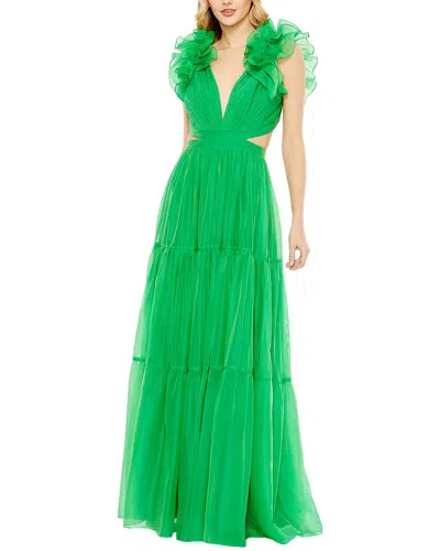 Mac Duggal Sleeveless Gown In Multi