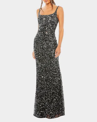 Mac Duggal 10705 Prom Long Sleeveless Evening Dress In Black