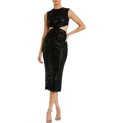Mac Duggal Sleeveless Sequin Gown With Cutout Detail And Sleek Silhouette