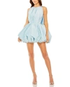 Mac Duggal Sleeveless Taffeta Bubble Hem Mini Dress