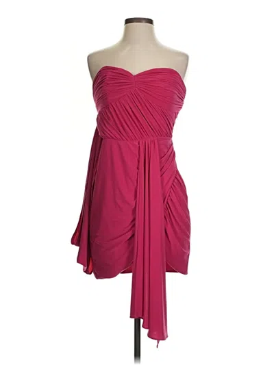 Mac Duggal Sleeveless Top Burgundy Strapless Neckline Tops