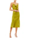 Mac Duggal Spaghetti Strap Charmeuse Slip Dress