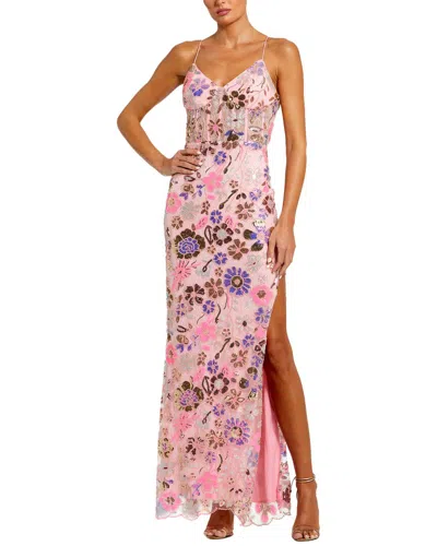 MAC DUGGAL MAC DUGGAL BUSTIER APPLIQUE GOWN