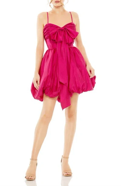 MAC DUGGAL MAC DUGGAL SWEETHEART NECK TAFFETA DRESS WITH BOW DETAIL