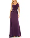 MAC DUGGAL STRAPLESS BOW FRONT DETAILED GOWN