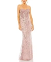 Mac Duggal Women's Embellished Strapless Gown In Blush