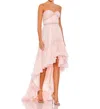 Mac Duggal Womens Embellished Manmade Evening Dress In Pink