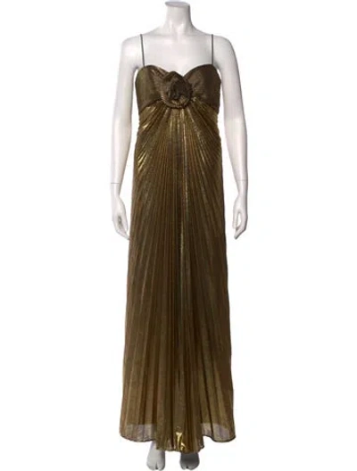 Pre-owned Mac Duggal Strapless Long Dress In Multi