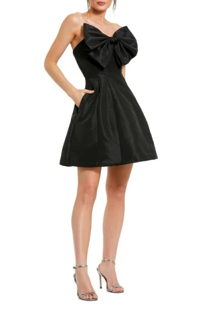 Mac Duggal Women's Bow Strapless Cocktail Dress In Black