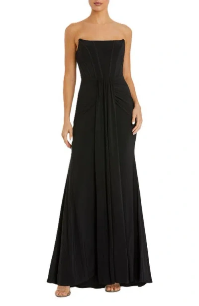 Mac Duggal Women's Ieena Strapless Sweetheart Jersey Gown With Waist Detail In Black