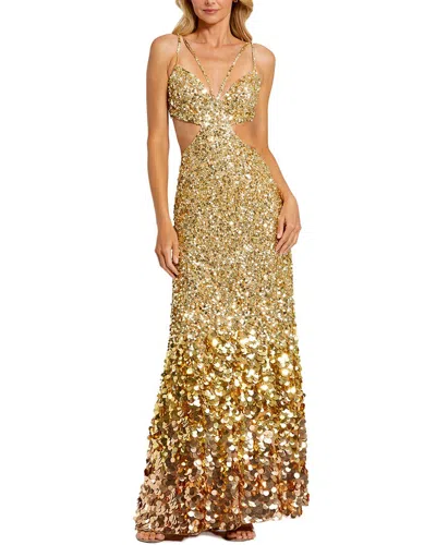 Mac Duggal Thin Strap Cut Out Gown