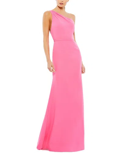 Mac Duggal Trumpet A-line Gown In Pink
