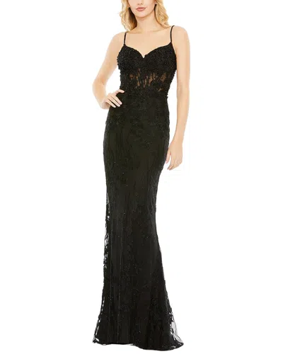 Mac Duggal Trumpet Gown In Black