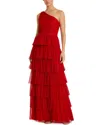 Mac Duggal Tulle Gown In Red