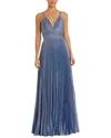 Mac Duggal V Neck Gown In Animal Print