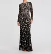Mac Duggal Valentina Floral Dress In Black