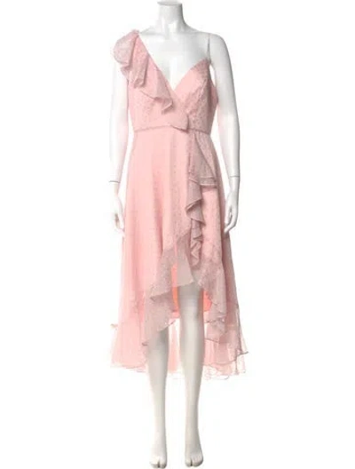 Pre-owned Mac Duggal V-neck Long Dress W/ Tags In Pink