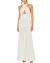 Mac Duggal Sparkling Halter Jumpsuit With Keyhole Neckline And Open Back