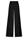 Mac Duggal Women's Classic Crepe Wide-leg Trousers In Black